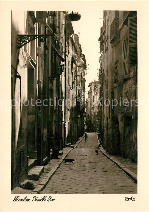 Menton Alpes Maritimes Vieille Rue