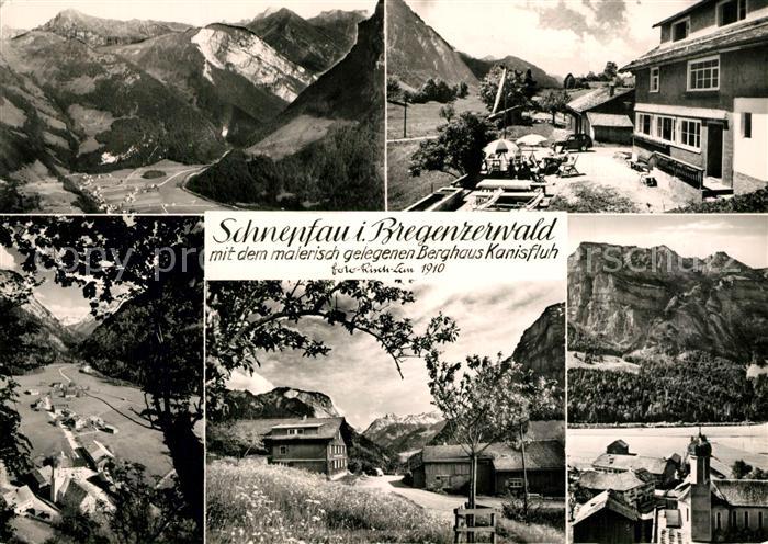 Schnepfau Vorarlberg Panorama Berghaus Kanisfluh