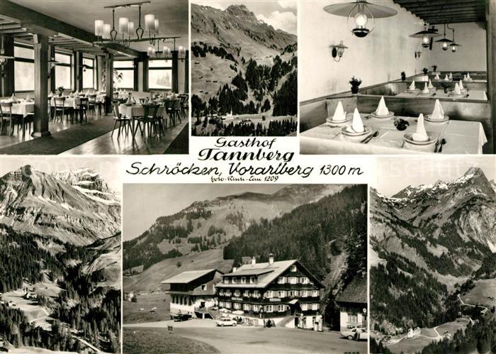 Schroecken Vorarlberg Gasthof Tannberg Speisesaal Panorama