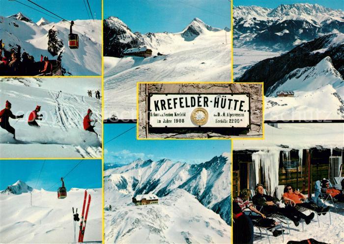 Kaprun Krefelder Huette Seilbahnen Panorama Kitzsteinhorn
