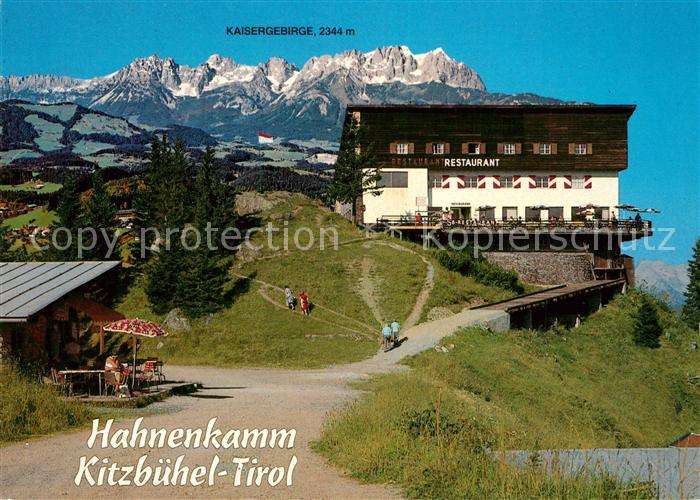 Kitzbuehel Tirol Hahnenkamm Bergrestaurant Kaisergebirge Fliegeraufnahme
