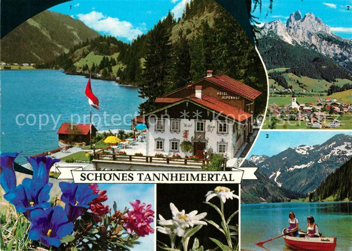 Tannheim Tirol Hotel Alpenhof Haldensee Rotflueh Gimpel Vilsalpsee mit Rauhorn