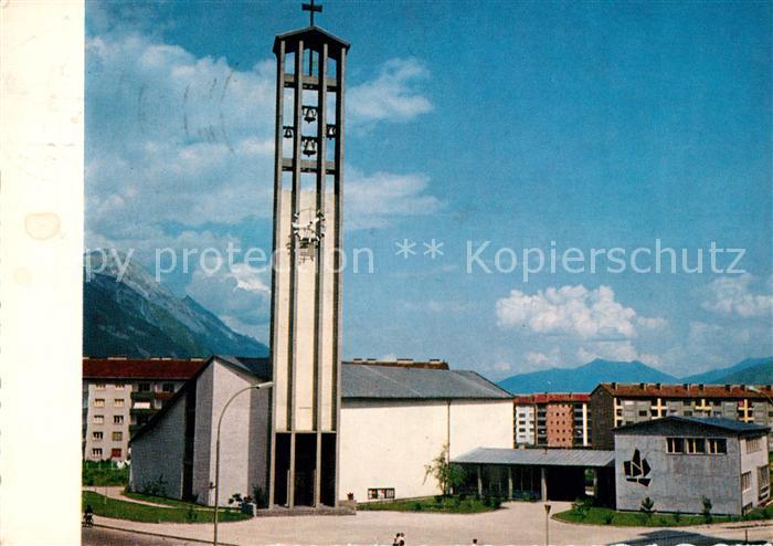 Innsbruck Landesgedaechtniskirche St Paulus mit Glockenturm
