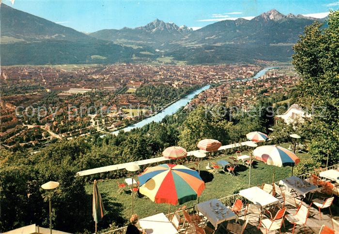Innsbruck Blick vom Hotel Mariabrunn