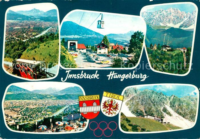 Innsbruck Drahtseilbahn Hungerburg Stadtblick Panorama