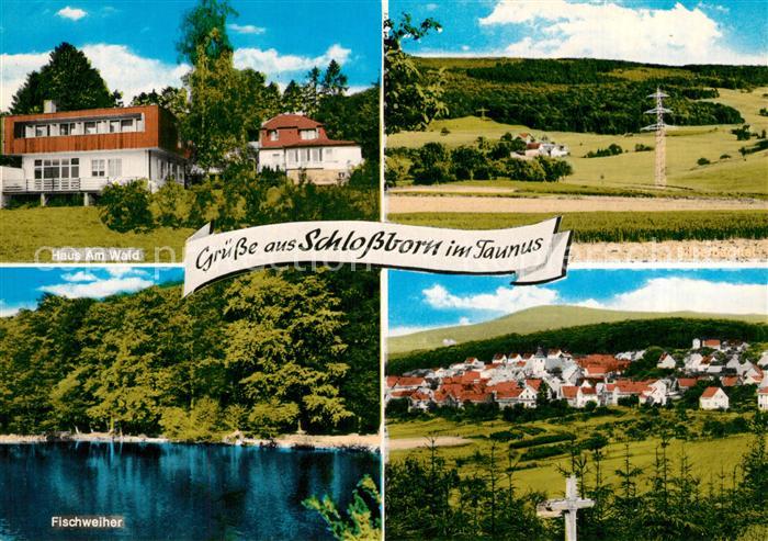 Schlossborn Fischweiher Haus am Wald Panoramen