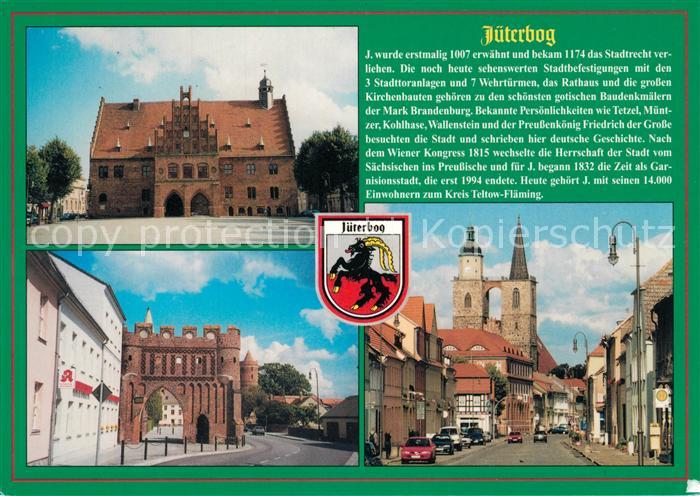 Jueterbog Rathaus Dammtor Pferdestrasse Nikolaikirche