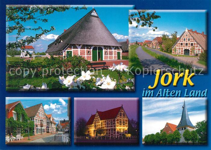 Jork Fachwerkhaeuser Kirche