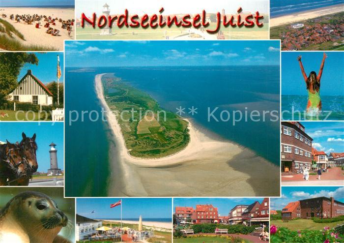 Juist Nordseebad Fliegeraufnahme Strand Parkanlagen