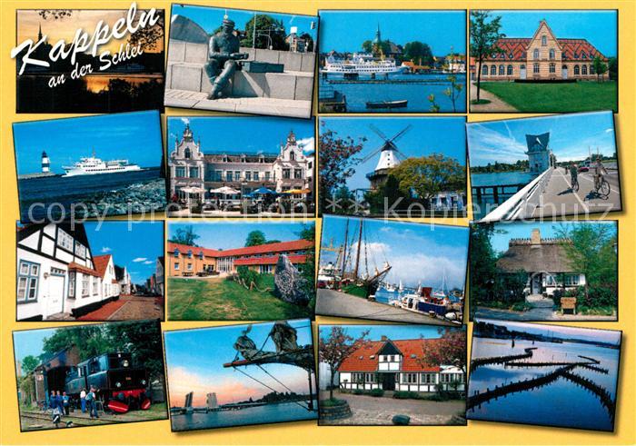 Kappeln Schlei Leuchtturm Faehrschiff Stadtansichten