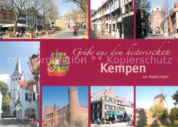 Kempen Niederrhein Kurkoelnische Burganlage Altstdt Kuhtor Schulstrasse Butterma