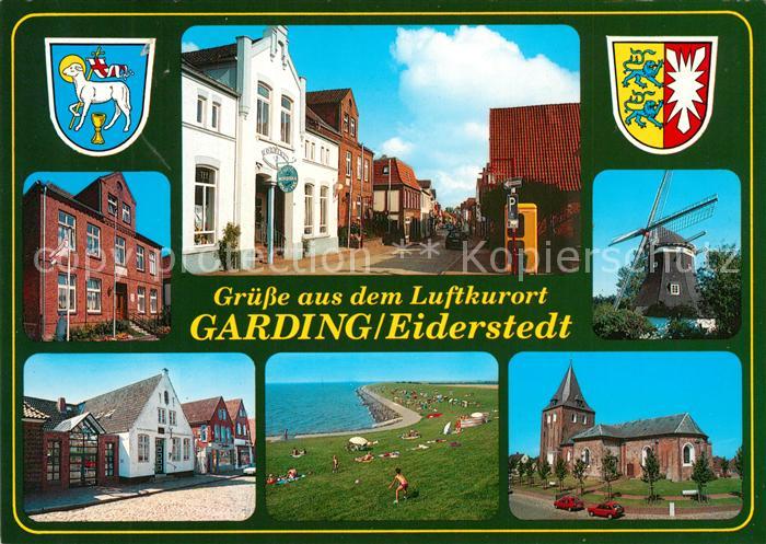 Eiderstedt Kirche Windmuehle Rathaus Stadtansicht Strand