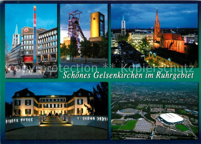 GELSENKIRCHEN NRW Kirche Zeche Stadtansichten