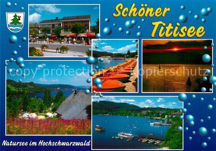 Titisee Bootsanlegestelle Fliegeraufnahme Abendstimmung