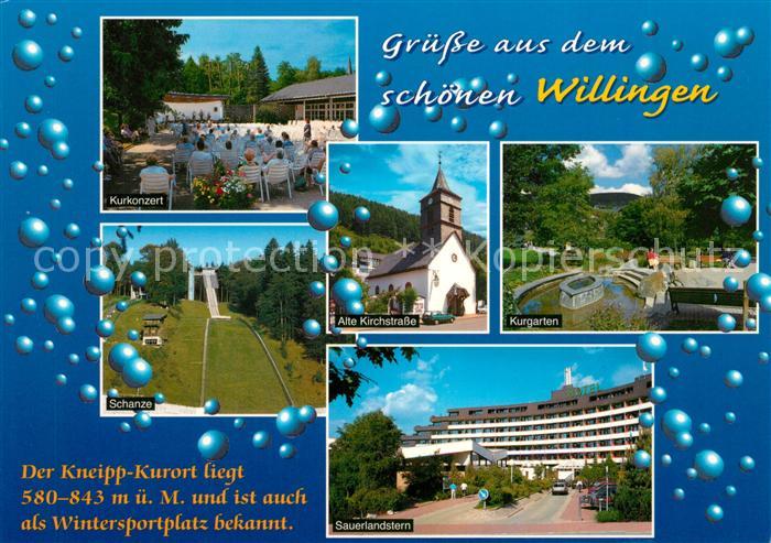 Willingen Sauerland Kurkonzert Schanze Alte Kirchstrasse Kurgarten Sauerlandster