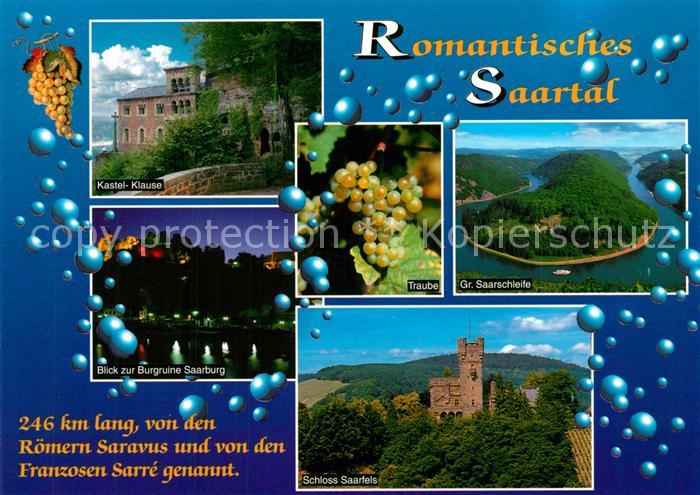 Saarburg Saar Kastel Klause Burgruine Saalburg Grosse Saarschleife Schloss Saarf