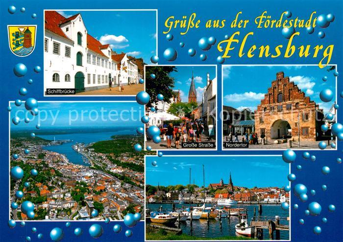Flensburg Schiffbruecke Nordertor Hafen Grosse Strasse
