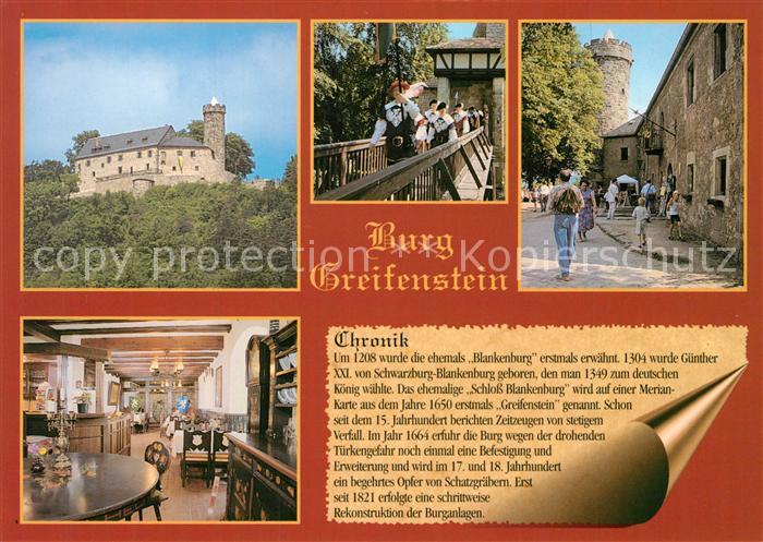 Greifenstein Burgruine Blankenburg Chronik