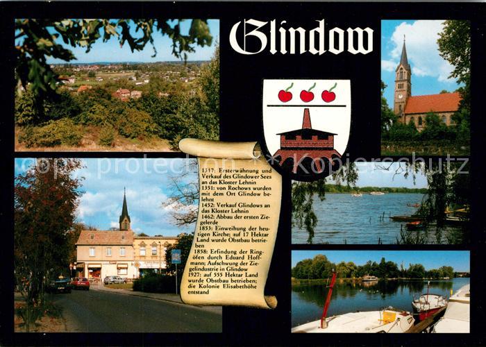 Glindow Panorama Bootshafen Kirche See Chronik