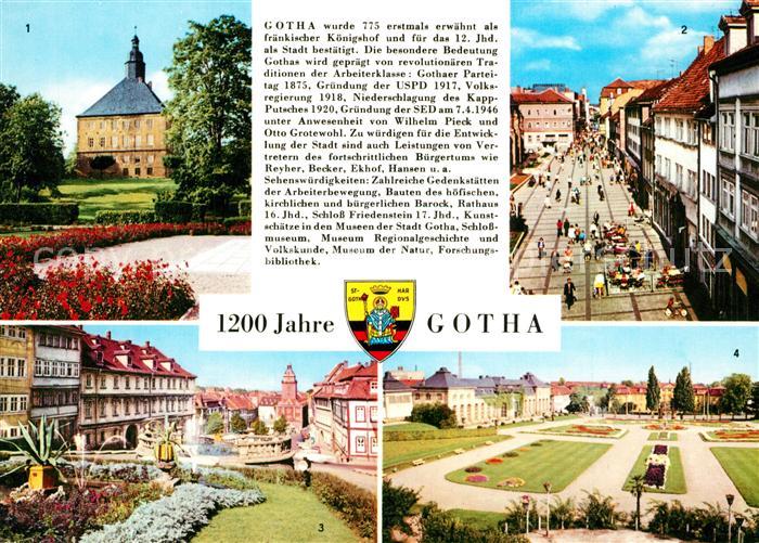 Gotha Thueringen Schloss Friedenstein Neumarkt Erfurter Strasse Wasserkunst Rath