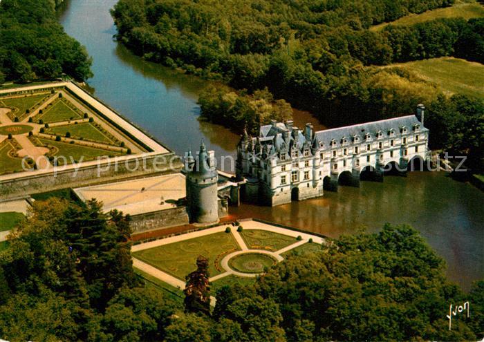Chenonceaux Indre et Loire Fliegeraufnahme Chateau