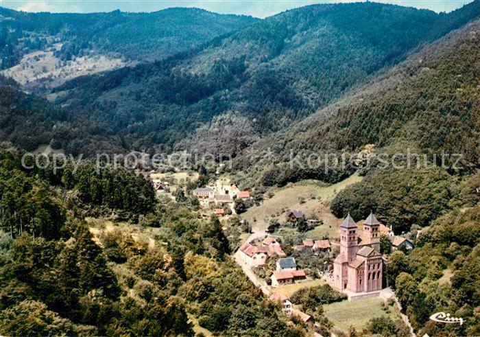 Murbach Elsass Fliegeraufnahme Kloster