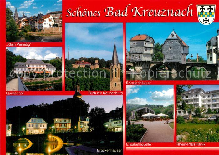 Bad Kreuznach Klein Venedig Quellenhof Kauzenburg Brueckenhaeuser Elisabethquell