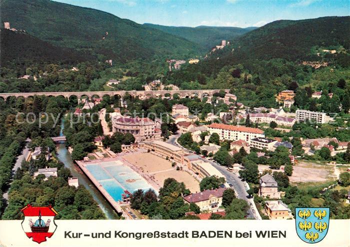 Baden Wien Fliegeraufnahme Kurzentrum