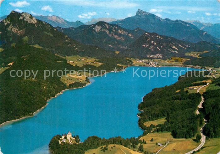 Fuschl See Salzkammergut Fliegeraufnahme Schloss Fuschl Schafberg Schober