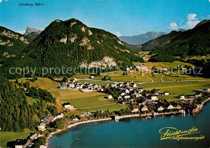 Fuschl See Salzkammergut Fliegeraufnahme