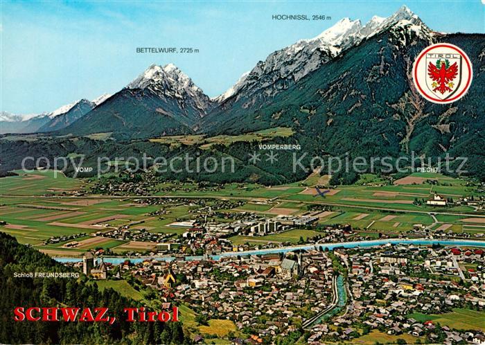 Schwaz Tirol Fliegeraufnahme Kellerjochbahn Hecherhaus