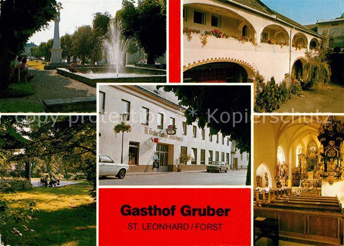St Leonhard Forst Niederoesterreich Gasthof Gruber Pfarrkirche