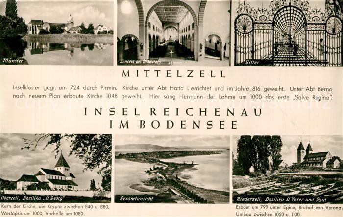 Reichenau Bodensee Muenster Mittelzell Basilika Oberzell Sankt Peter und Paul