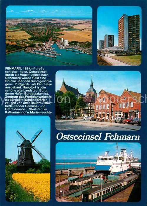 Fehmarn Fliegeraufnahme Muehle Markt Hochhaeuser