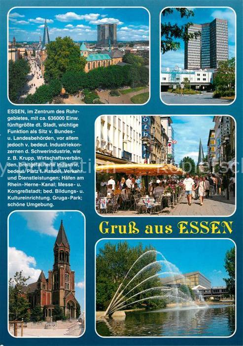 Essen Ruhr Kirche Brunnenanlage Marktplatz Chronik