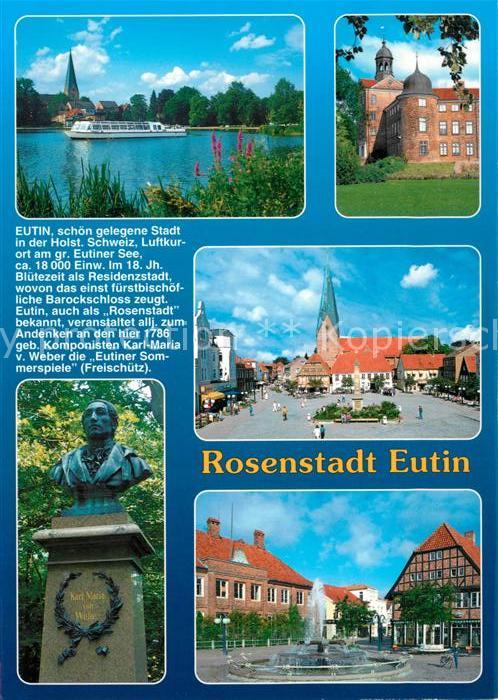 Eutin Denkmal Marktplatz Rathaus Schloss Brunnen Chronik
