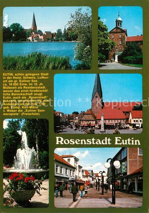 Eutin Marktplatz Rathaus Wasserfall Chronik
