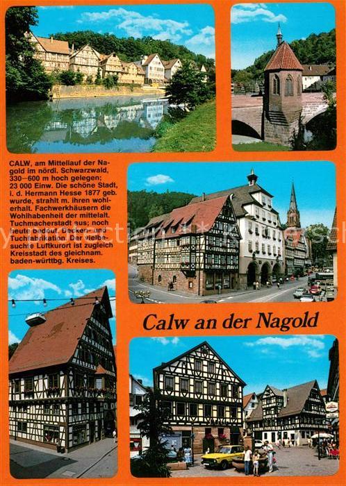 Calw Fachwerkhaeuser Marktplatz Rathaus