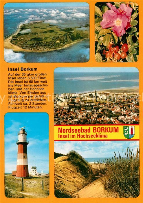 Borkum Fliegeraufnahme Leuchtturm Panorama Duenen Chronik
