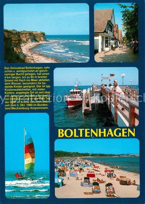 Boltenhagen Ostseebad Strand Steilkueste Seebruecke Stadtansicht Chronik