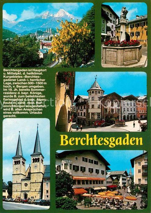Berchtesgaden Watzmann Marktbrunnen Marktplatz Stiftskirche Chronik