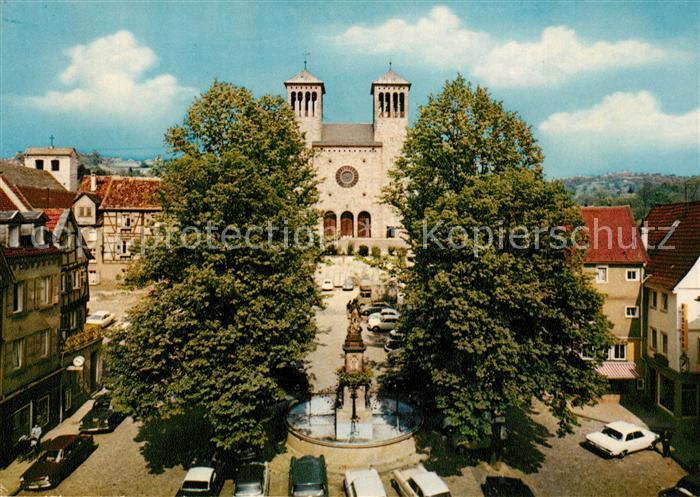 Bensheim Bergstrasse KAtholische Kirche Sankt Georg Brunnen