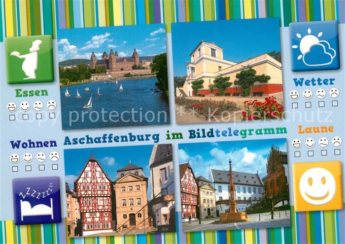 Aschaffenburg Main Schloss Pompejanum Fachwerkhaus