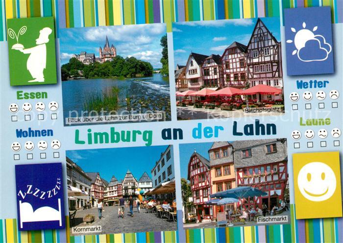 Limburg Lahn Burg Dom Bischofsplatz Kornmarkt Fischmarkt