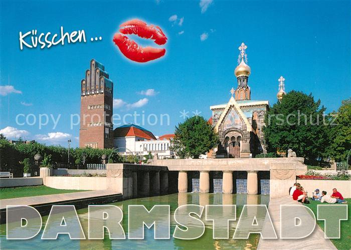 Darmstadt Mathildenhoehe Hochzeitsturm Russische Kapelle