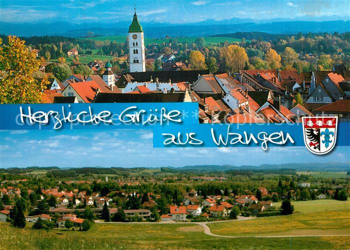 Wangen Allgaeu Panorama Kirchturm