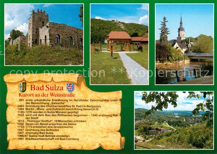 Bad Sulza Sonnenburg Thueringer Weintor Stadtkirche