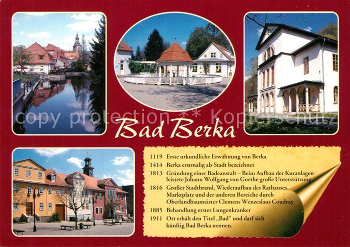 Bad Berka Klein Venedig Goethe Brunnen Coudray Haus Marktplatz Chronik