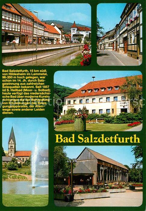 Bad Salzdetfurth Stadtansicht Kurhaus Salinen Kirche Park Chronik
