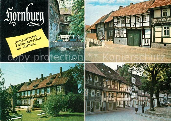 Hornburg Wolfenbuettel Fachwerkstatt Hagenmuehle Heimatmuseum Wasserstrasse